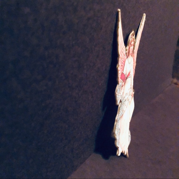 Art Nuevo Paper Angel (double sided) ornament - Picture 3 of 4